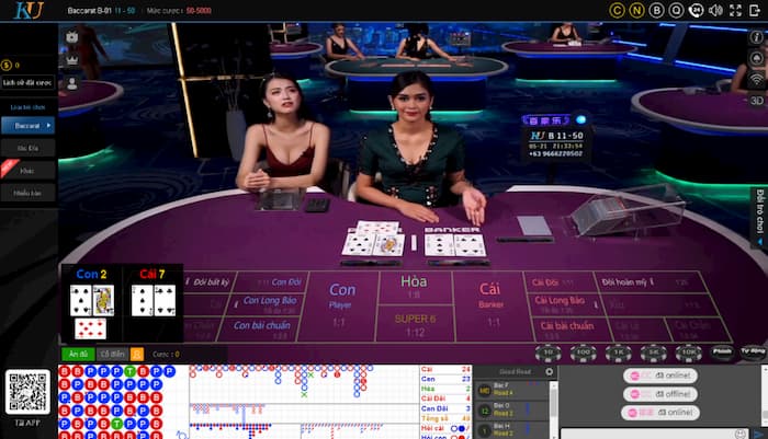 Các game casino tại nhà cái Ku casino 