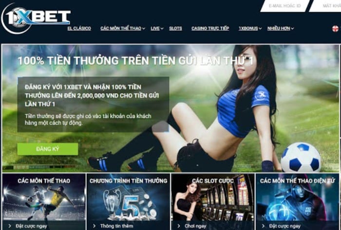 Nhà cái 1XBet mang tới người chơi nhiều ưu đãi và khuyến mãi hấp dẫn khác nhau 