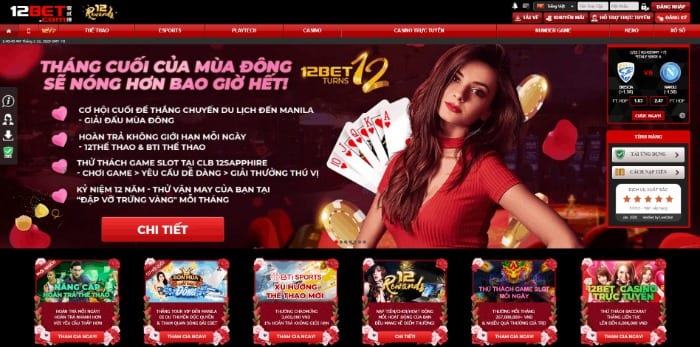 Khuyến mãi Casino tại nhà cái 12bet 