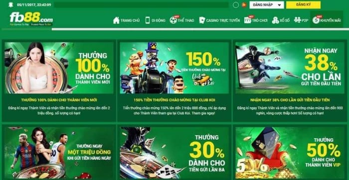 Một số game Casino tại nhà cái FB88