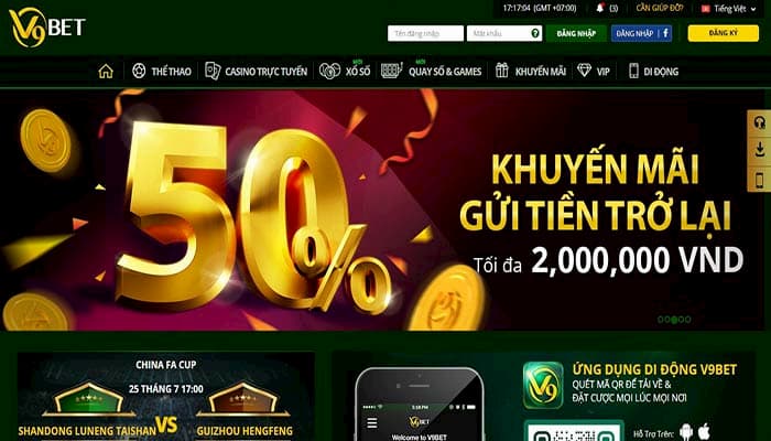 V9bet có rất nhiều chương trình khuyến mãi hấp dẫn