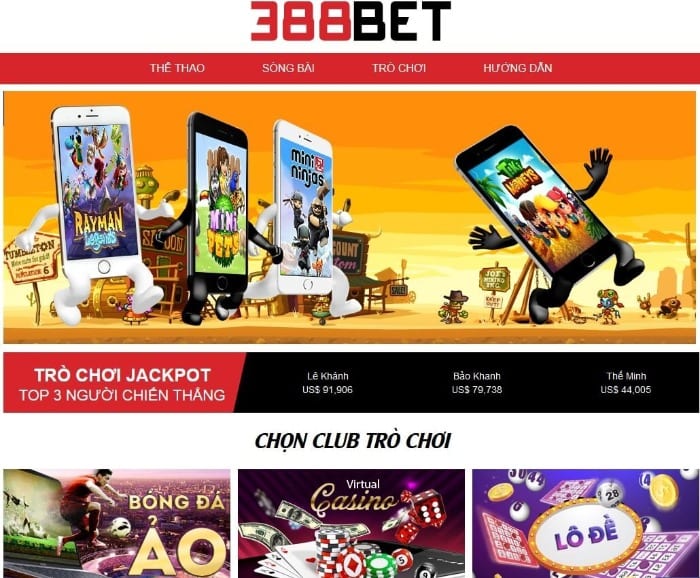 388Bet là nhà cái chuyên về cá cược thể thao được nhiều người biết đến