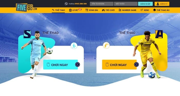 Game cá cược thể thao tại nhà cái Five88