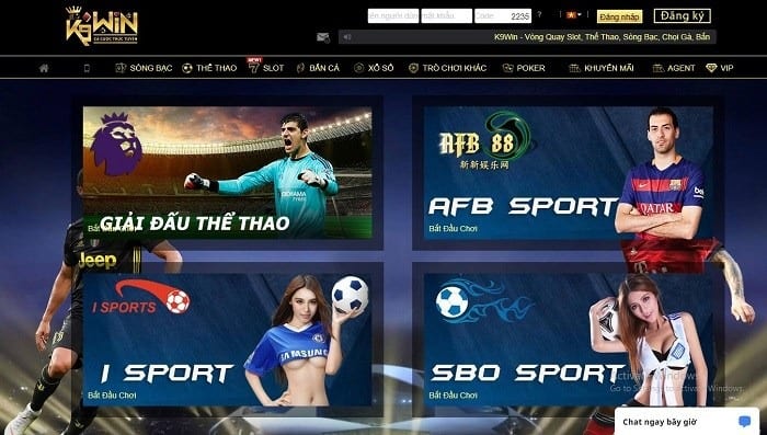 Game cá cược thể thao tại nhà cái K9Win