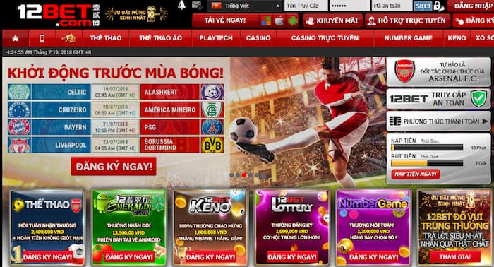 Thông tin về nhà cái 12Bet